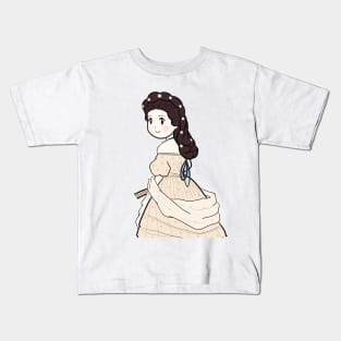 Cute Historical Characters - Empress Elisabeth Sissi of Austria Kids T-Shirt